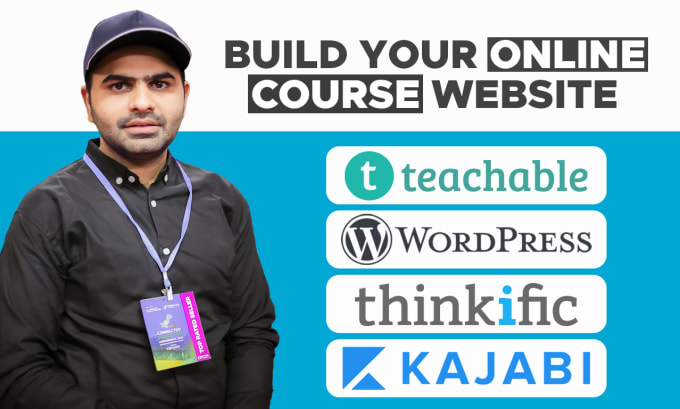 Gig Preview - Create online course website in teachable, thinkific, kajabi, or wordpress