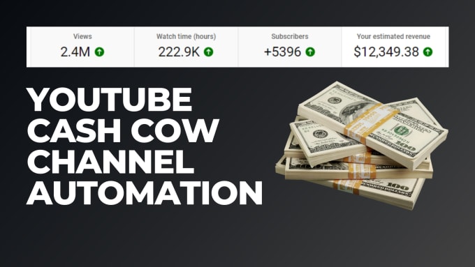 Gig Preview - Create an automated youtube cash cow channel