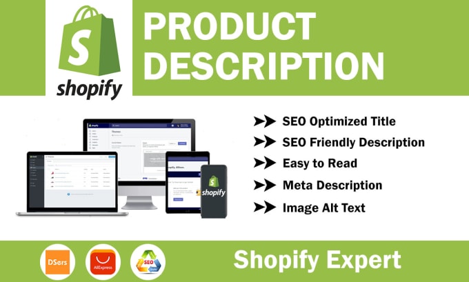 Gig Preview - Do write shopify SEO product description