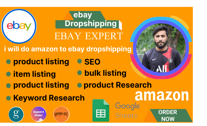 Gig Preview - Do amazon to ebay dropshipping