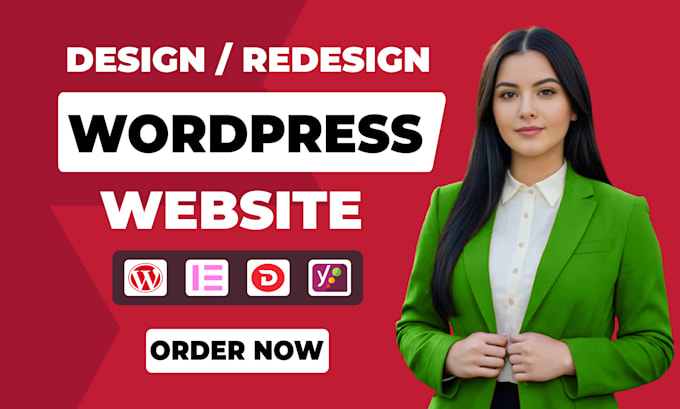 Gig Preview - Design, redesign wordpress, build, revamp, and wordpress website development