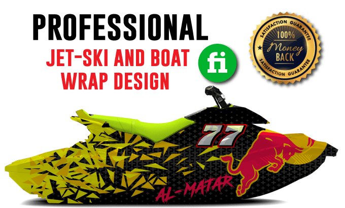 Gig Preview - Professional  jet ski, boat,surfboard, wrap design