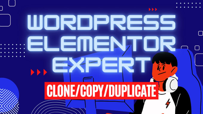 Gig Preview - Clone website, copy website, or duplicate website using elementor pro