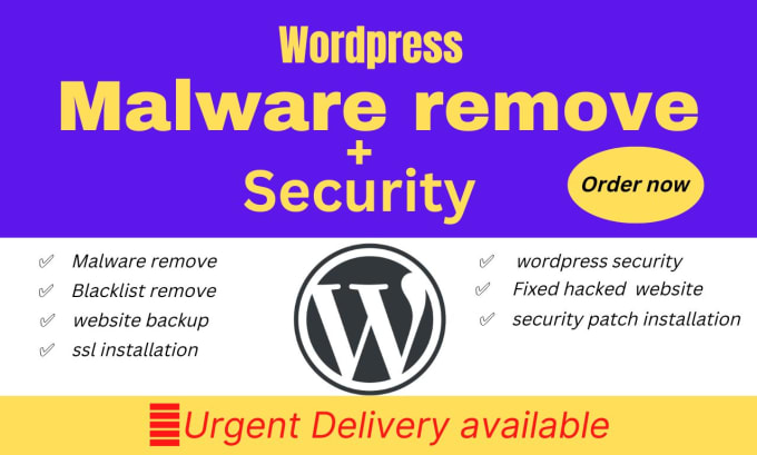 Gig Preview - Remove wordpress malware,recover hacked website within 1hour