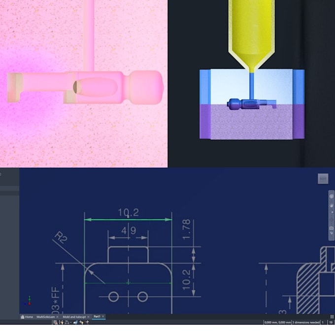 Gig Preview - Create a nonstandard mold design for injection molding