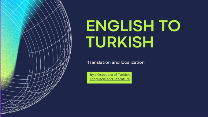 Gig Preview - Turkish translation and localization professional