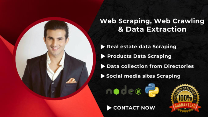 Gig Preview - Do web scraping, data mining, web crawling in python, nodejs