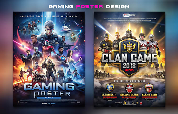 Gig Preview - Design attractive gaming flyer, esports, gaming event ,poster and banner