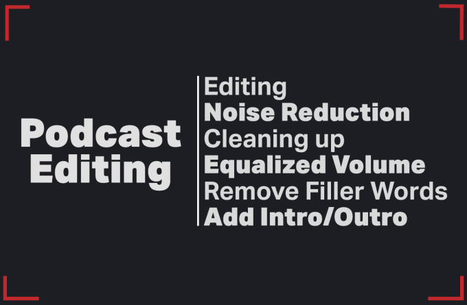 Gig Preview - Edit, clean, and mix your podcast to make it sound perfect