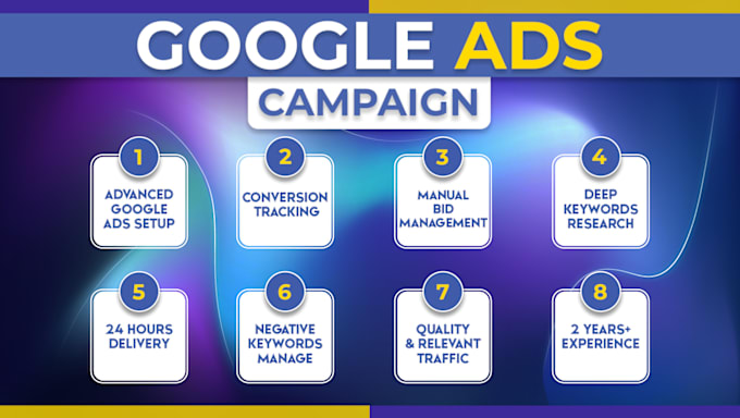 Gig Preview - Setup and manage your google ads ppc campaigns