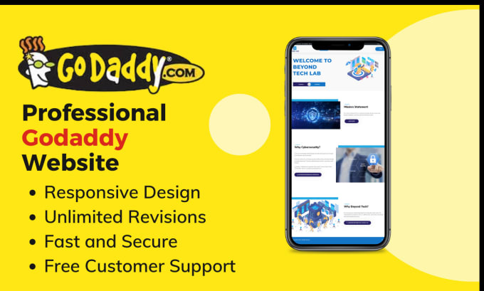 Gig Preview - Do professional godaddy website design and development