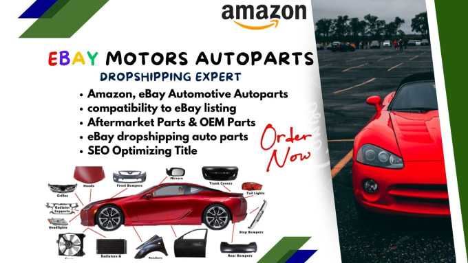 Gig Preview - Do amazon autoparts listings, ebay listings, ebay motors