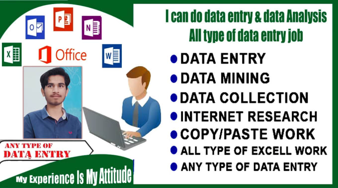 Gig Preview - Do fast data entry, web research, copy paste, excel data entry, pdf to excel