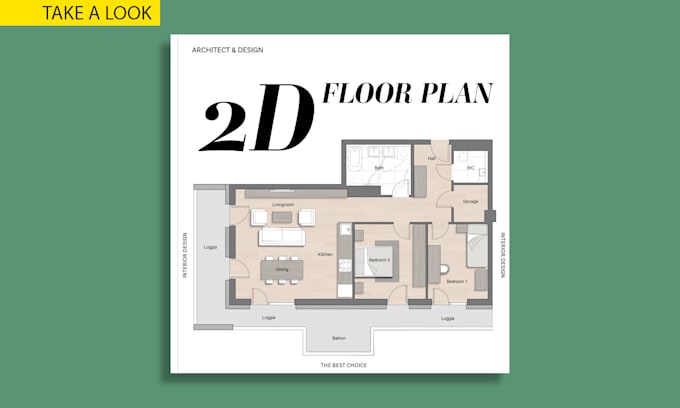 Gig Preview - Create a custom, professional 2d floor plan from matterport