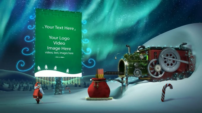 Gig Preview - Customize christmas and new year greetings video