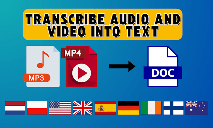 Gig Preview - Do fast and accurate audio or video transcription in spanish, urdu and english