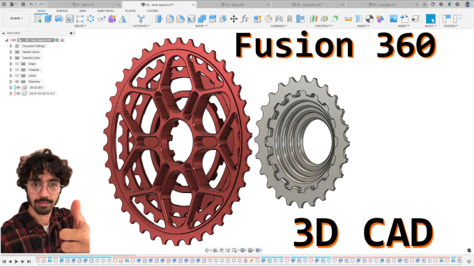 Gig Preview - Create 3d cad models in fusion 360