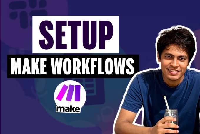 Gig Preview - Automate your business workflow using make or integromat