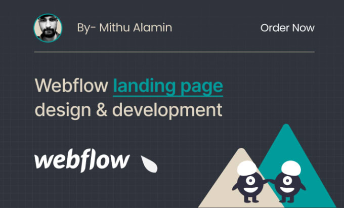 Gig Preview - Design and develop webflow landing page website