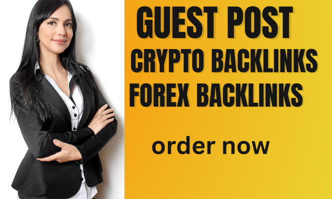 Gig Preview - Do guest post high da 50 DR 60 on bitcoin, forex, crypto