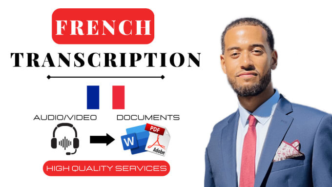 Bestseller - do french video and audio transcription