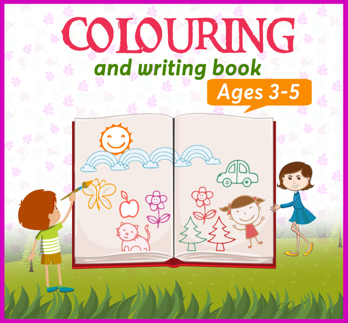 Gig Preview - Kids coloring pages, kids book cover, book interior for KDP