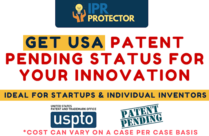 Gig Preview - Get you a patent pending for your idea of product, service, nft, crypto project