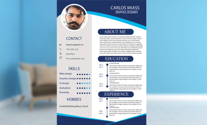 Gig Preview - Make professional cv, resume and portfolio design