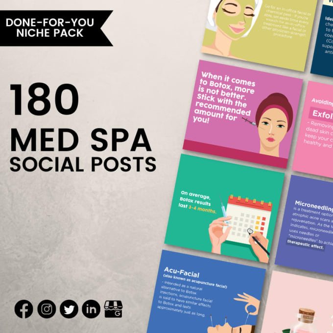 Gig Preview - Do med spa package social posts design