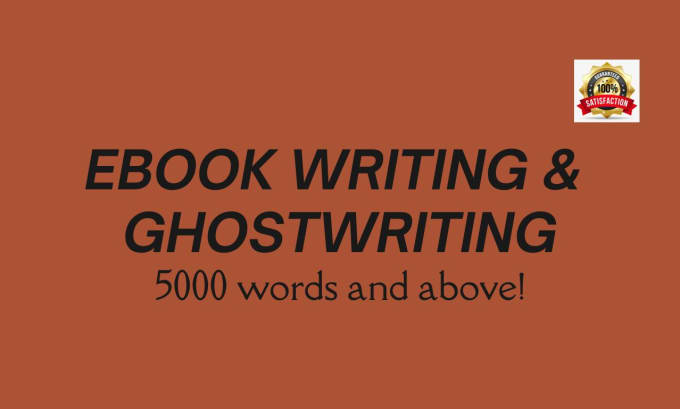 Gig Preview - Be your best book writer, ebook writer, and ghostwriter