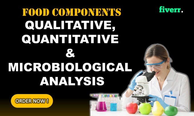 Gig Preview - Support on qualitative and quantitative analysis of food