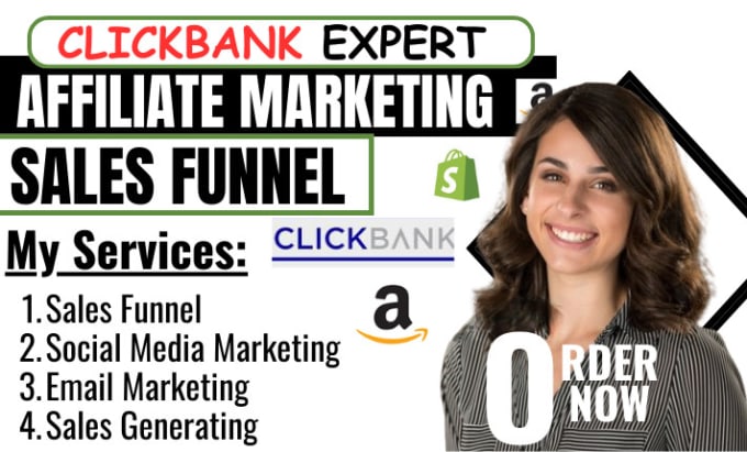 Gig Preview - Do clickbank affiliate marketing, clickbank sales funnel, clickbank promotion