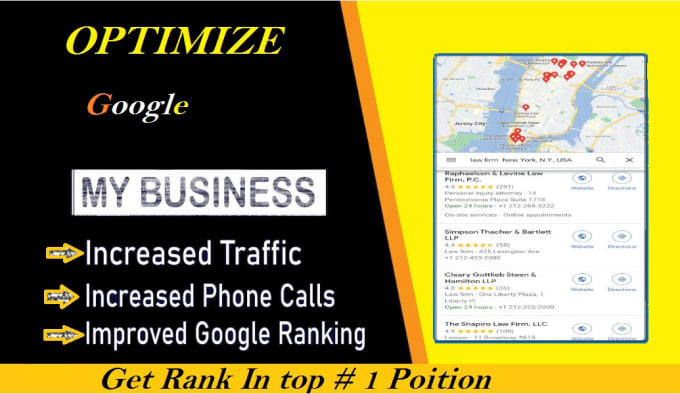 Gig Preview - Optimize google my business page for local SEO gmb ranking