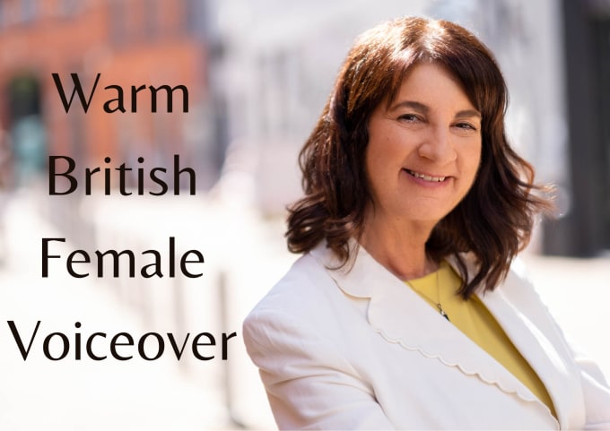 Gig Preview - Record a professional british female voiceover