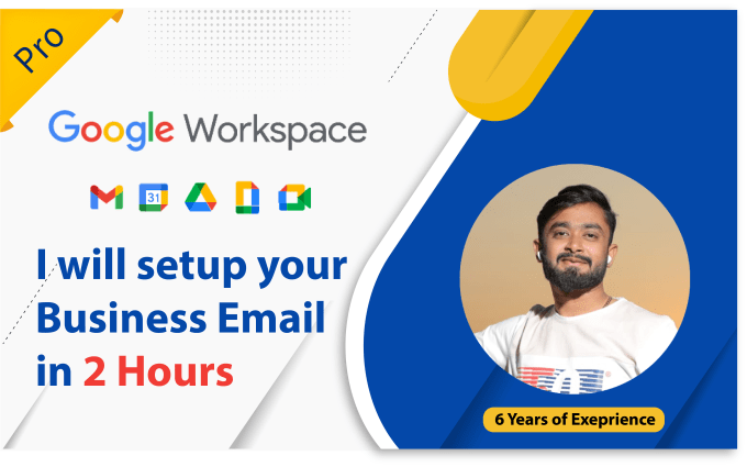 Gig Preview - Create your business email on google workspace