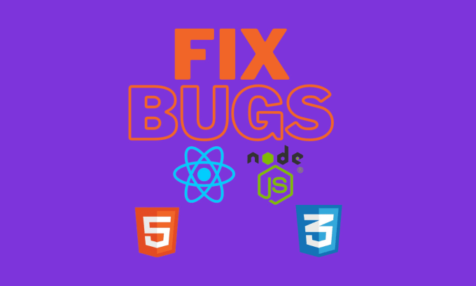 Gig Preview - Fix errors and bugs in your HTML, react and nodejs files