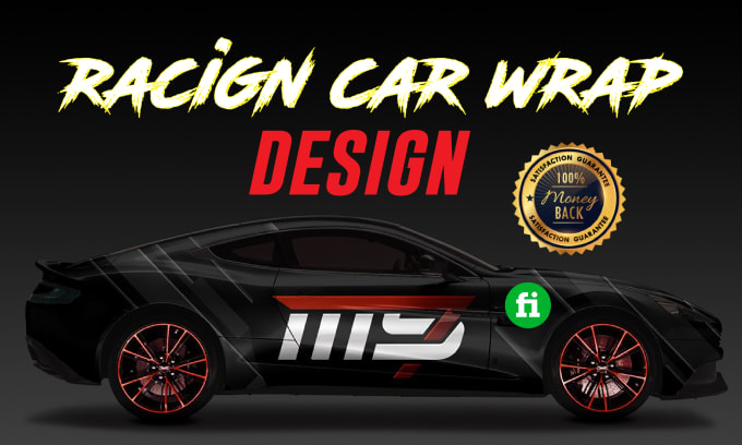 Gig Preview - Create professional racing car wrap design and itasha car design