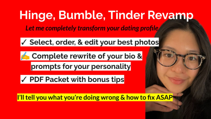 Bestseller - create the perfect dating profile for hinge, bumble, tinder