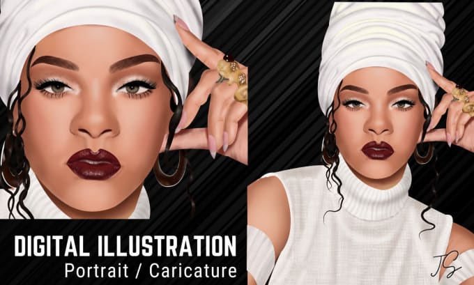 Gig Preview - Create digital custom fashion illustration and portraits