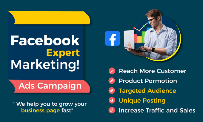 Gig Preview - Create a facebook business page , marketing and ads campaign