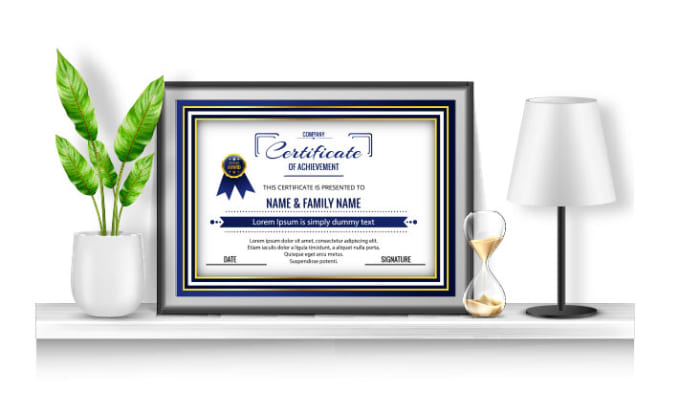 Gig Preview - Do any kind of professional certificate design