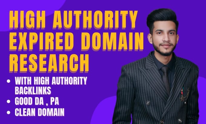 Gig Preview - Find expired domains  with high authority backlinks