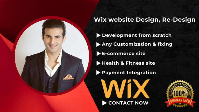 Gig Preview - Do wix website design, wix website redesign and development