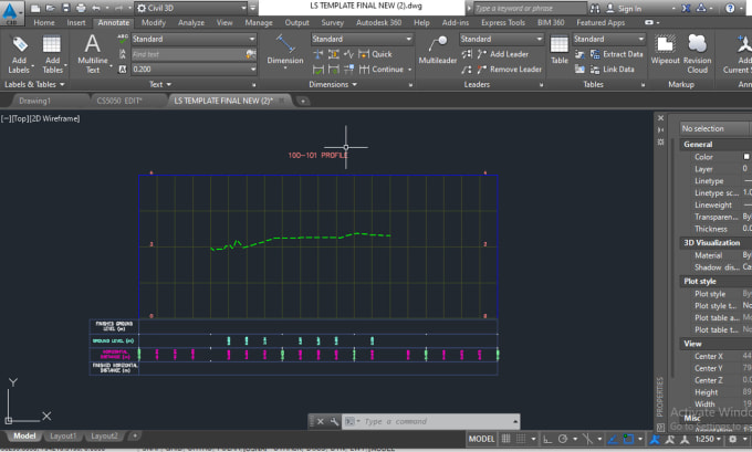 Gig Preview - Road or lands alignments and cross section work