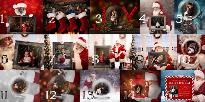 Gig Preview - Create a christmas image with your picture