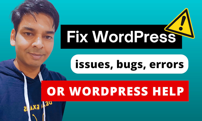 Gig Preview - Our agency will fix wordpress issues, errors, bugs, edit, customize or wordpress help