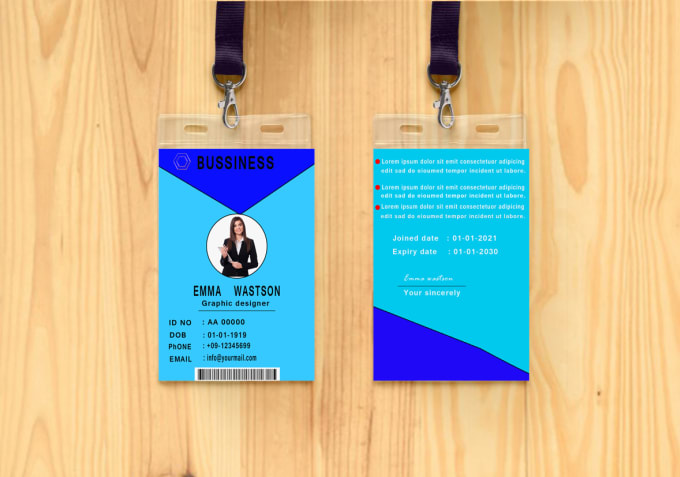 Id Card Design For Conference