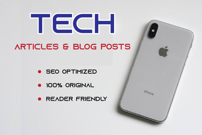 Gig Preview - Write SEO tech review articles and gaming blogs