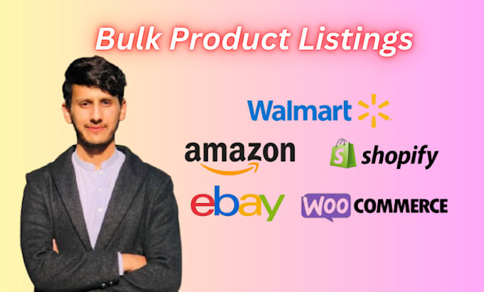 Gig Preview - Do bulk product listing amazon, ebay, etsy, shopify