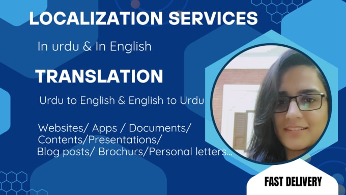 Gig Preview - Localize and translate websites software and documents from english to urdu